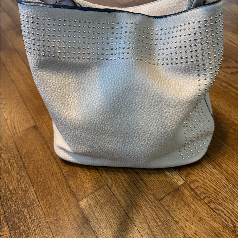 CLN Cream Studded Hobo Women's Bag 2015 Collection NWOT - Picture 8 of 14